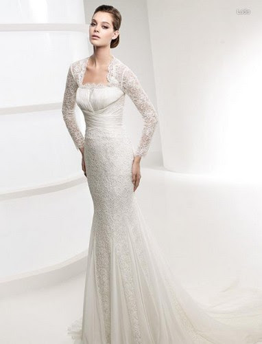 mermaid wedding gown Tiered skirts Tired skirts are suitable for those