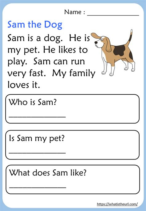 These free comprehension worksheets are perfect for kindergarten students. 48 kg reading worksheets tips reading