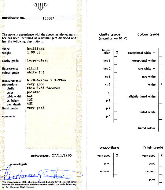 Foto 9, DIAMANT 1,09ct BRILLANT HRD LUPENREIN WESSELTON DIAMOND, D5135