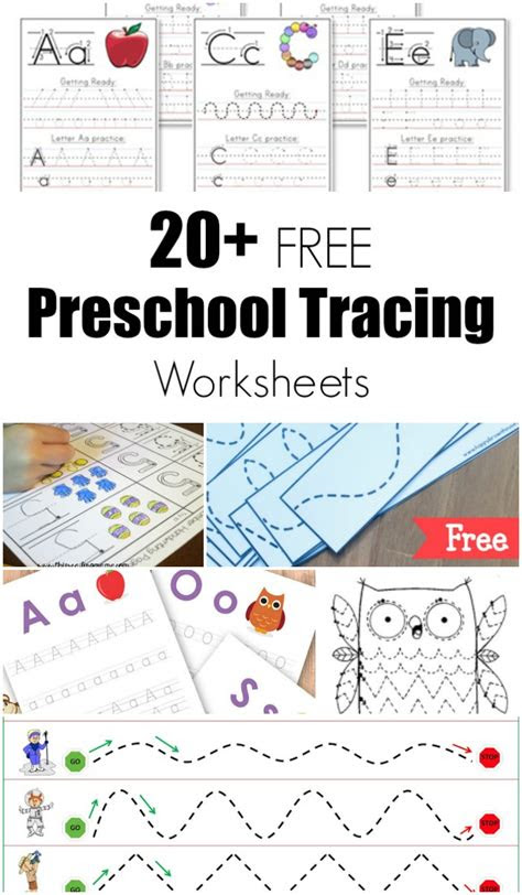 Build important fine motor skills with our free tracing printables. 20 free preschool tracing worksheets