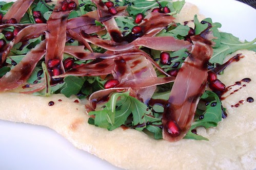 Pomegranate and Prosciutto Pizza