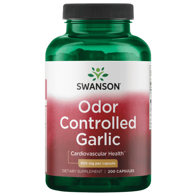 Garlic Supplement 500 mg - Odorless, Tasteless - Swanson ...