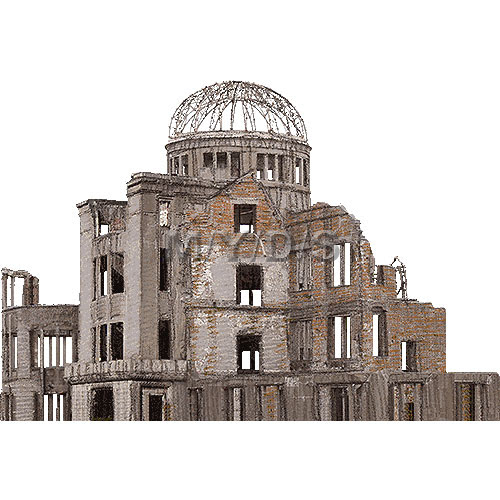 原爆ドーム 広島平和記念碑 のイラスト 条件付フリー素材集