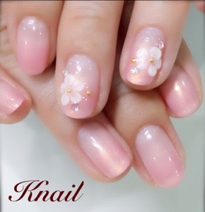 上品なピンクグラデーションネイル Knailのブログ