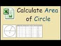 How To Measure Diameter Circle Area Calculate Excel Using