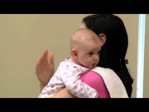 How to Burp a Baby after feeding? 2 Methods video demo