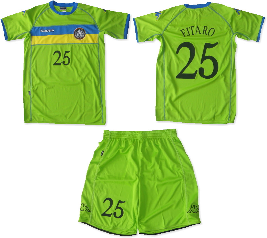 縦縞サッカーユニフォームのデザイン作成 チームオーダーが激安 サッカーショップサンテイク Sample690 Kappaga15gb Gp15gb