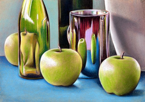 Still Life in Chalk Pastels
