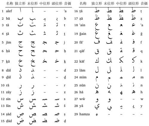 アラビア文字 アラビア語への挑戦 Cute Guides At 九州大学 Kyushu University