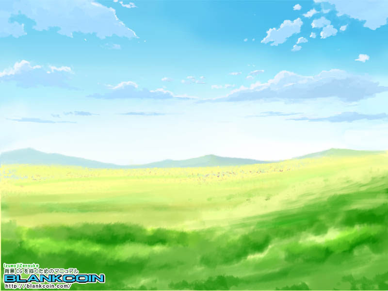花畑の描き方 デジタルイラスト背景講座 Blank Coin