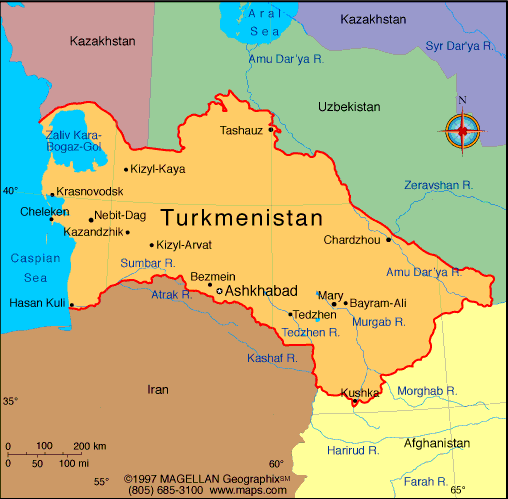 Turkmenistan Atlas: Maps and Online Resources