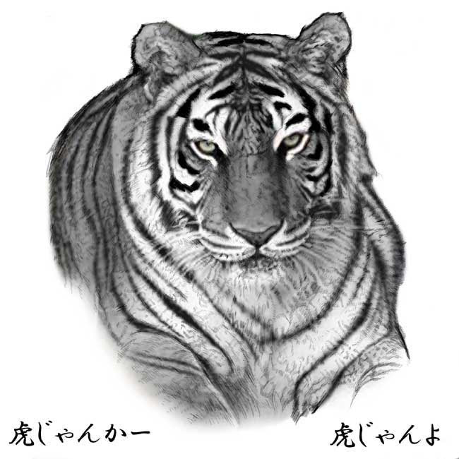 日々盛り削り道 鼻血は親友 虎 描けました