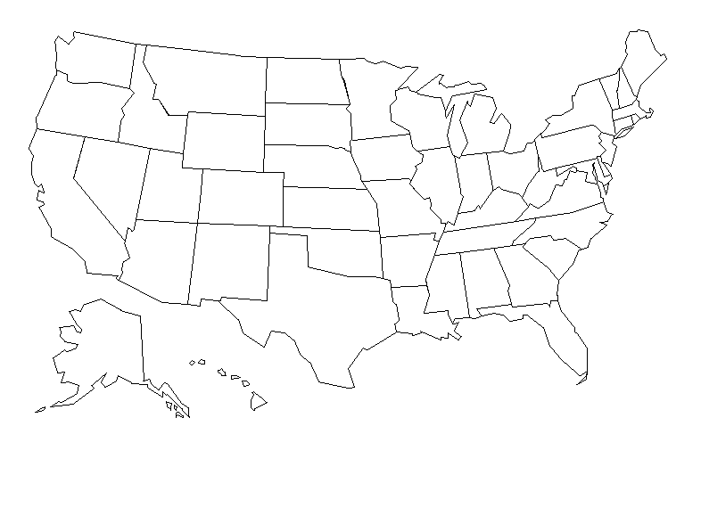 Free Usa Map With States Black And White Download Free Clip Art Free Clip Art On Clipart Library