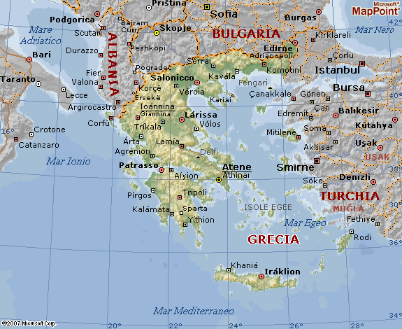 Cartina Grecia Italiano