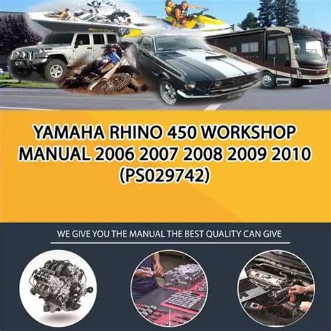 PDF Yamaha Rhino 450 Workshop Manual 2006 2007 2008 2009 2010