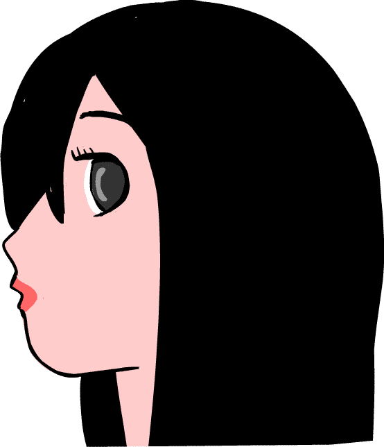 女性 横顔 イラスト 無料