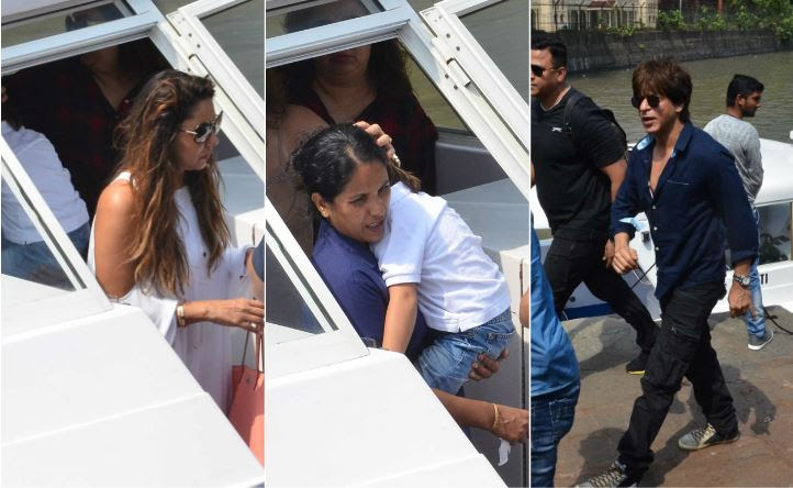 Shah Rukh Khan celebrates Gauri Khan’s Birthday at Alibaug bunglow