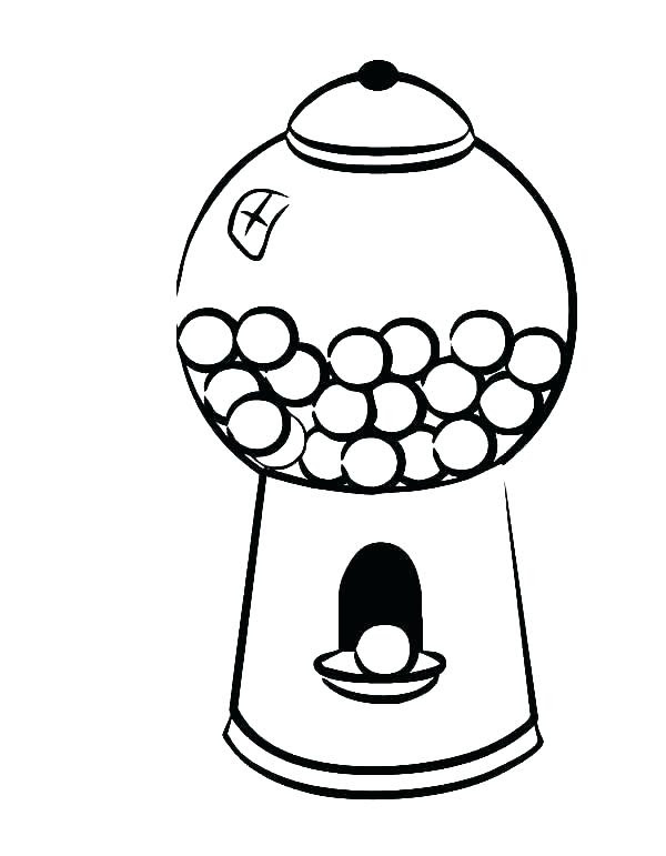 Bubble Gum Coloring Page at GetColorings.com | Free ...