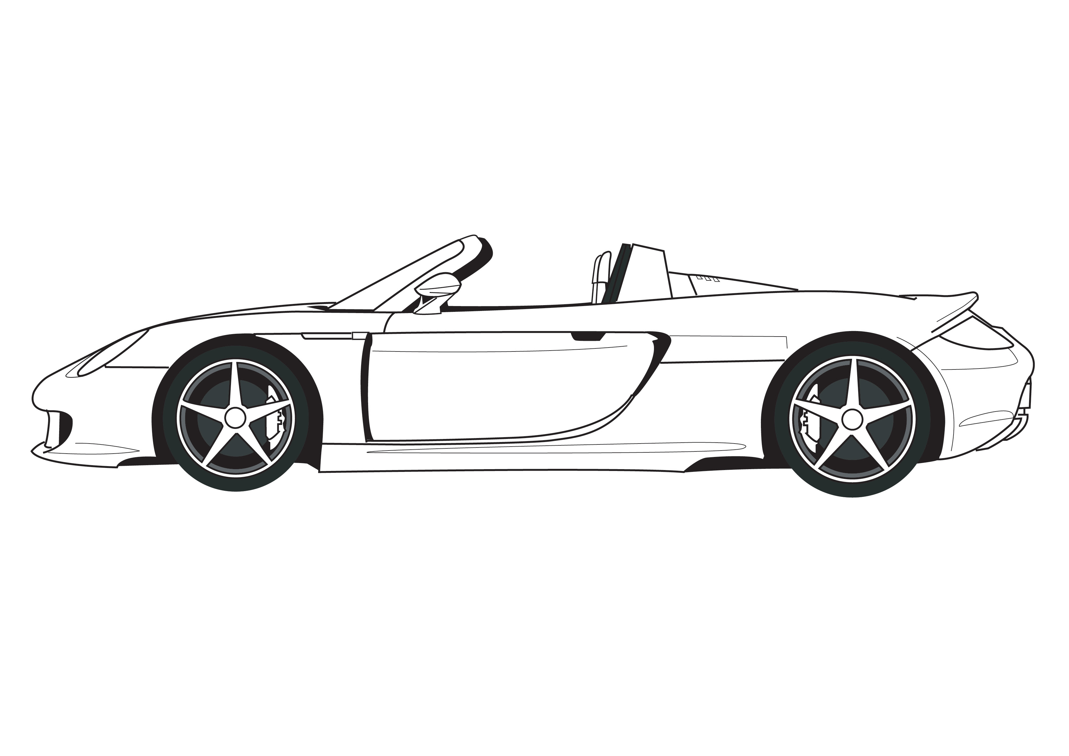 Voitures à customiser (coloriage) - Accueil