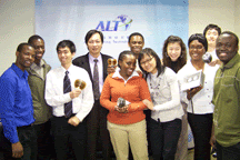 Ten university students are helping a lighting company to expand into the global market.