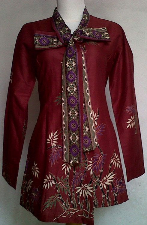 Ide Populer 38 Model Baju Batik Wanita Kerja Terbaru