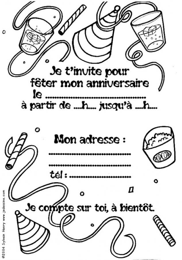 Coloriages Coloriage D Un Assortiment De Fete Fr Hellokids Com