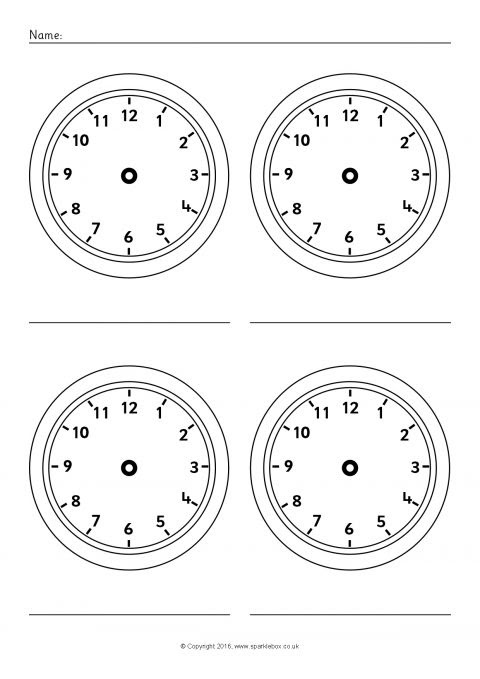 blank with worksheet faces clock Worksheets Clock Blank More blank with worksheet faces clock Worksheets Clock Blank More