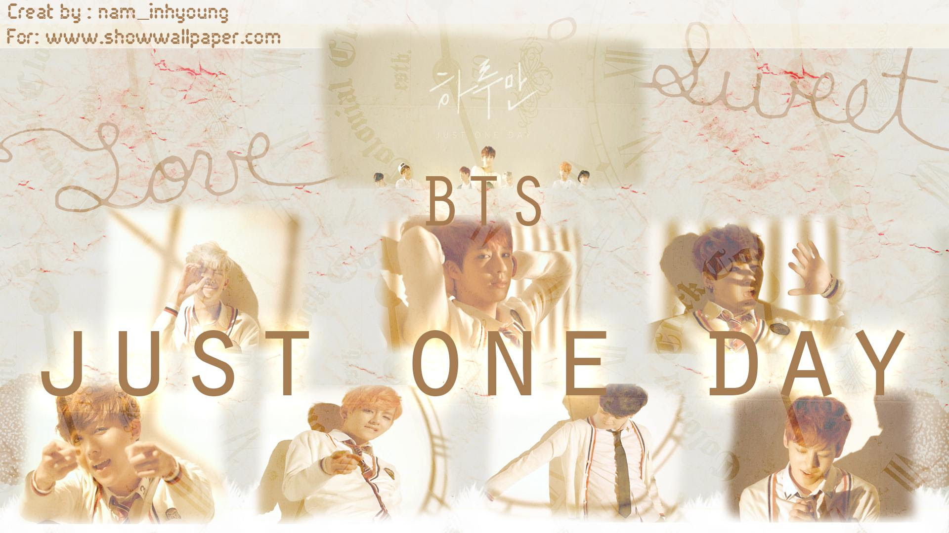  BTS  Just  one  day  Wallpaper  by nam inhyoung
