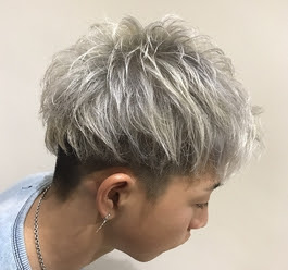 メンズの夏らしいヘアカラーとカット 浜松市中区のメンズに人気の美容室 Hair Trim