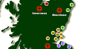 Map Of Scotland Golf Courses