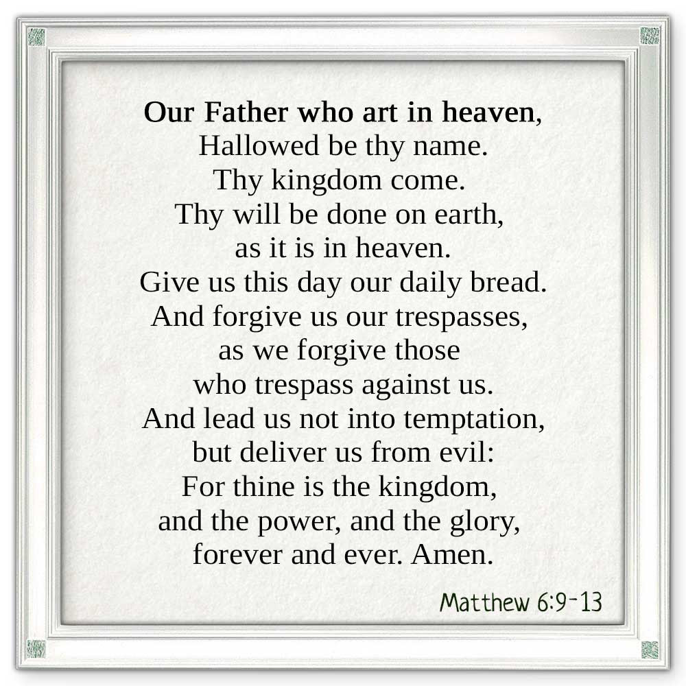 matthew 69 13 bible verse image our father who art in