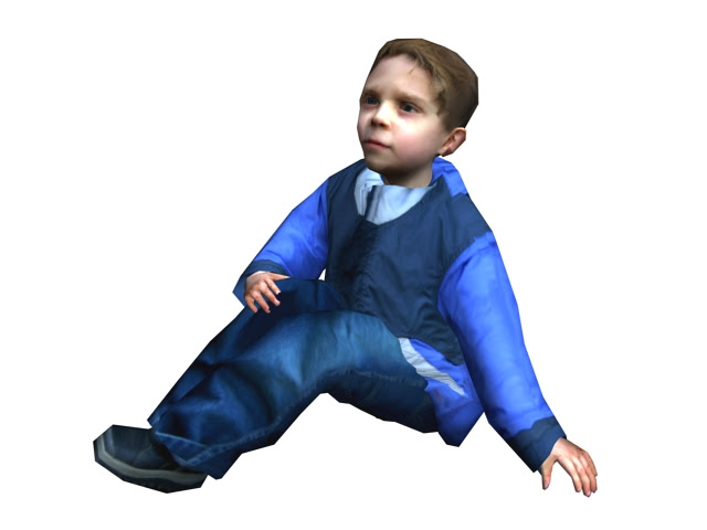 Happy boy sitting down 3d model 3ds max files free Happy boy sitting down 3d model 3ds max files free
