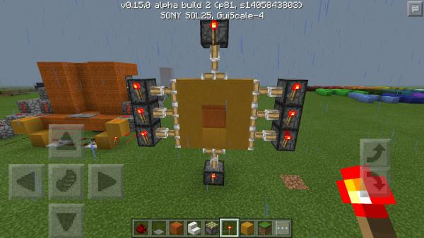 3 3のピストンドアを開発開始 のんびりマイクラpe