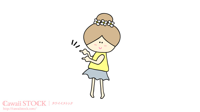ラブリーかわいい フリー素材 イラスト 女の子 無料イラスト集
