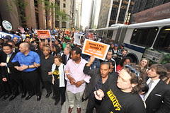 NYC  TEACHERS' PROTEST RALLY AGAINST  LAYOFFS ...