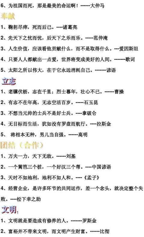 各人名言 各人名言精选八篇 范文118