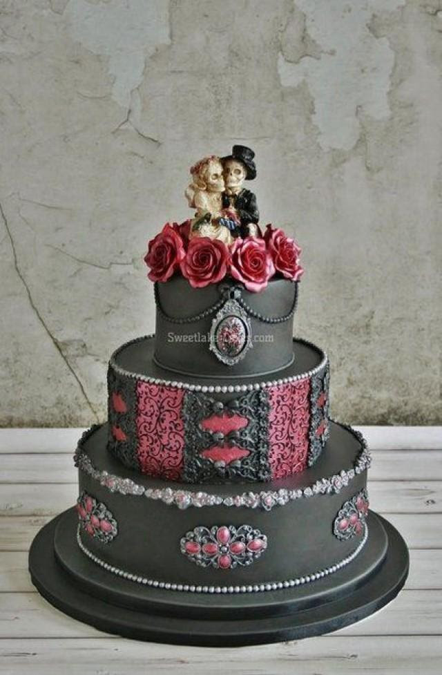 Gateau Gothic Wedding Cake Weddbook