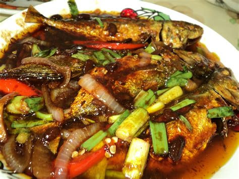 masakan  dapurku ikan kembung masak tauchu