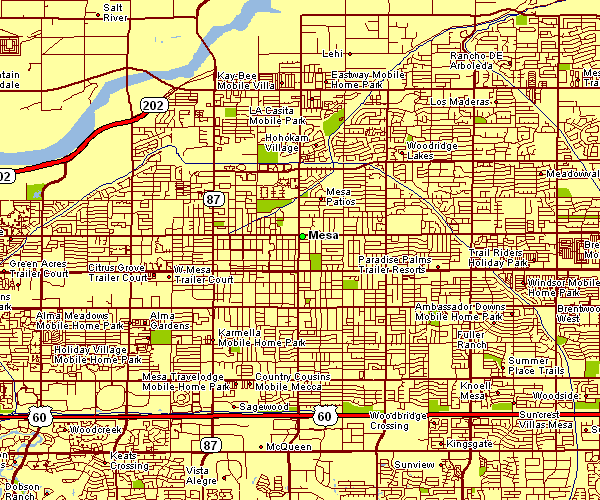 Mesa Arizona Street Map City Map of Mesa