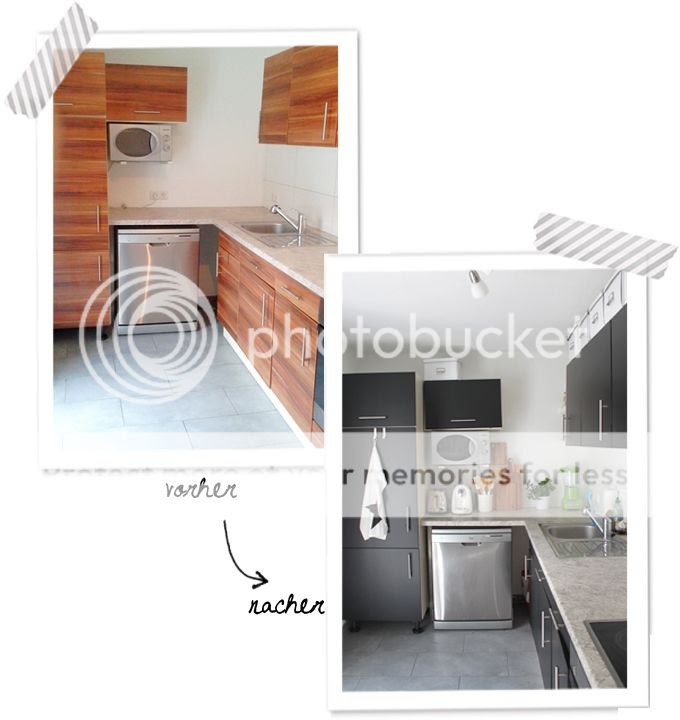 Kitchen, Küche, Klebefolie, vorher nacher, DIY