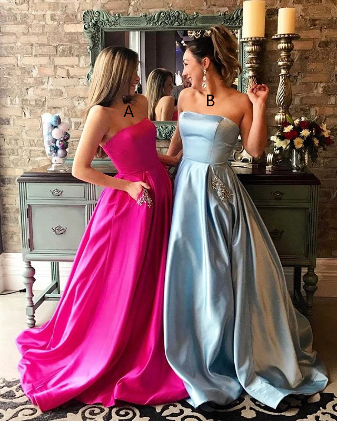 Big pink prom dress