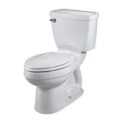 American Standard 2002.014.020 Champion-4 Right Height Elongated Two-Piece Toilet, White (seat not included)