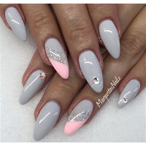 grey nails nail art gallery