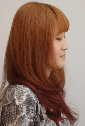 ロング ヘアスタイル ピンクブラウンやわらかロング
