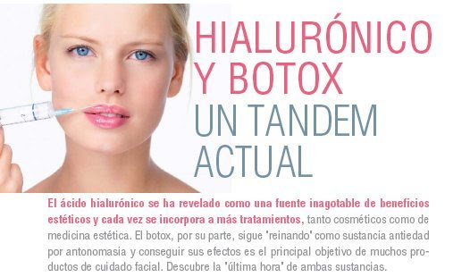 HIALURÓNICO y BOTOX Todoterrenos de la cosmética ...
