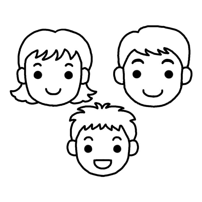 100以上 家族 イラスト 無料 白黒 ニスヌーピー 壁紙