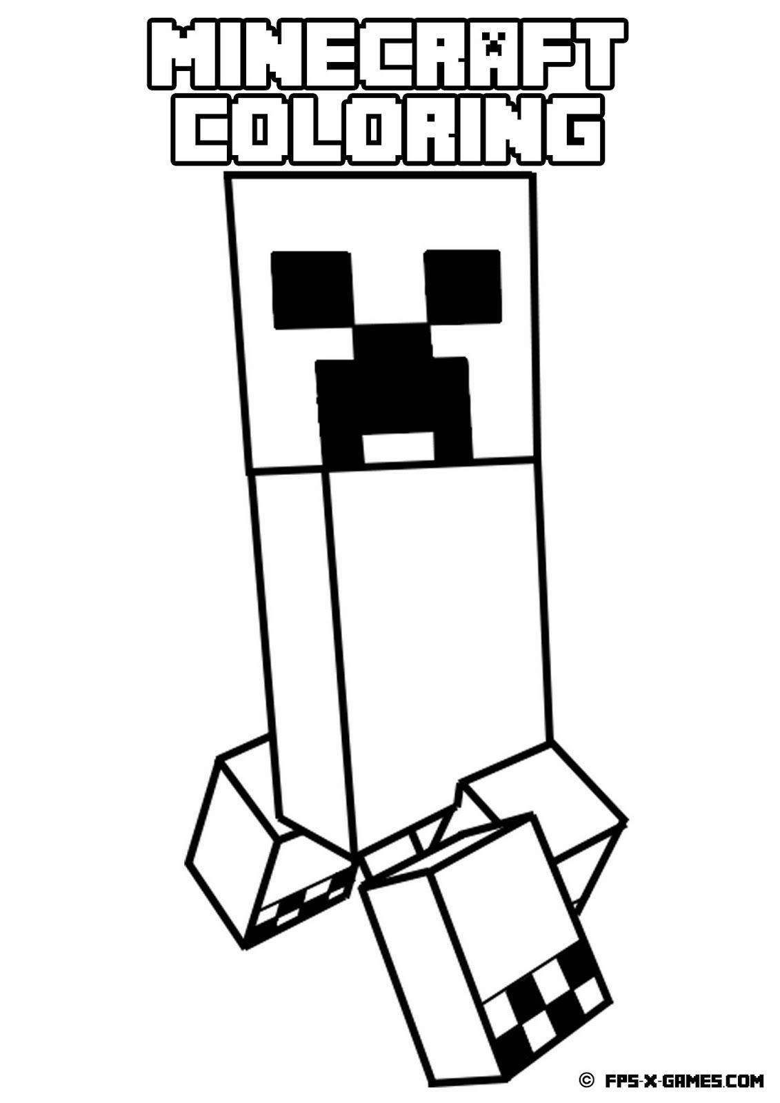 Download Free Minecraft Coloring Pages Pdf - Coloring Home