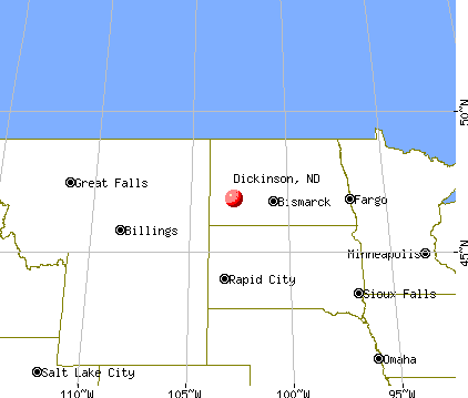 Dickinson North Dakota Map Dickinson, North Dakota (ND 58601) profile: population, maps, real 