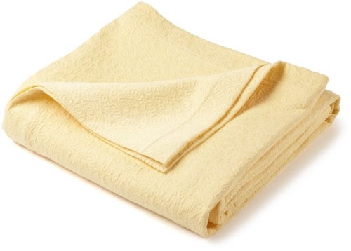 Pinzon Avalon Matelasse 100-Percent Cotton Jacquard King Coverlet, Yellow