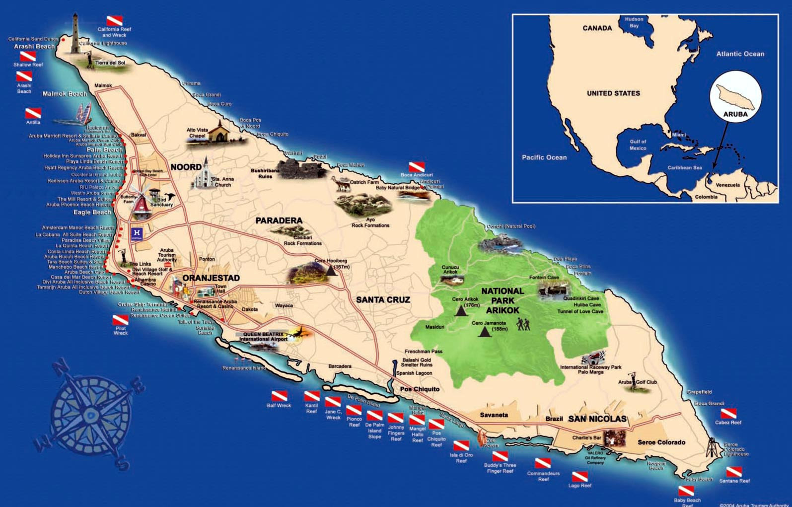Aruba mapa | Metro Map | Bus Routes | Metrobus Way Map | Train ...